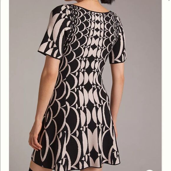 Anthropologie Jacquard Mini Sweater Dress NWT - Picture 9 of 10